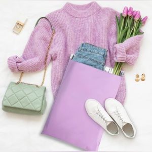 10 Purple Polymailers 10x13
